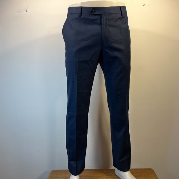 M101 Tommy Hilfiger Men's Stretch Modern Fit Blue Pants - Size 36 x 30 - NWT - Picture 2 of 6